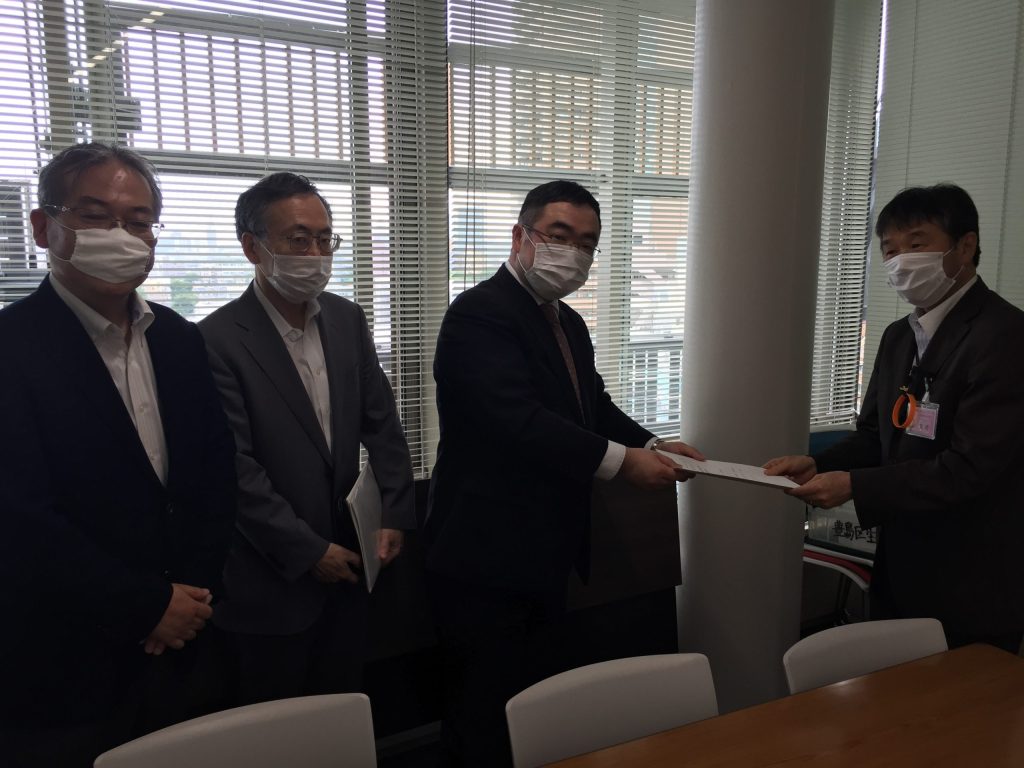 2020年5月コロナ禍での緊急提言を豊島区へ提出