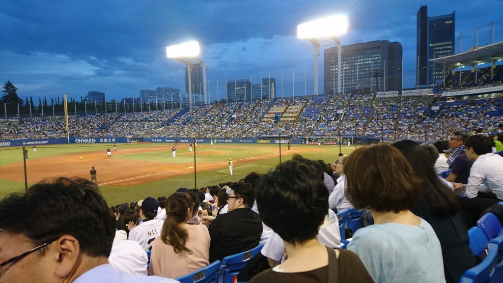 2018年6月神宮球場野球観戦